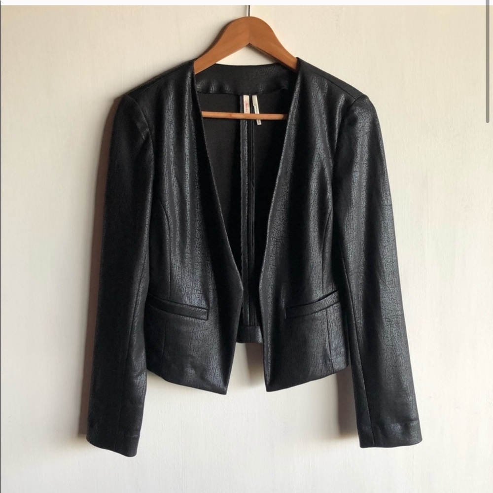 Frenchi Faux Leather Jacket